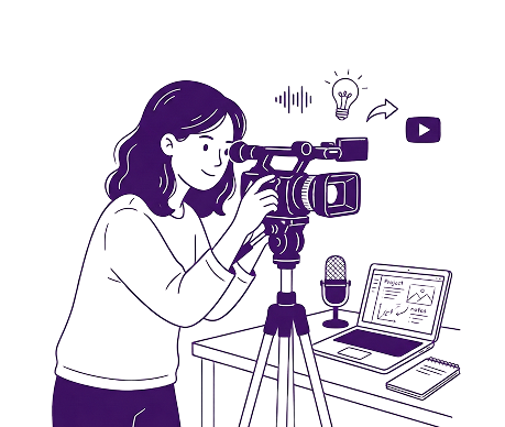 Behind-the-scenes studio updates illustration